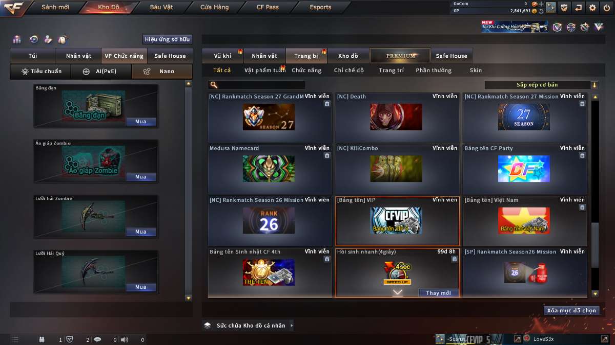 shop acc cf uy tin gia re